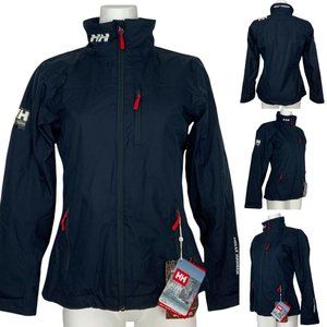 Helly Hansen Womens Sailing Crew Midlayer Jacket Size M Navy Blue Zipper Front